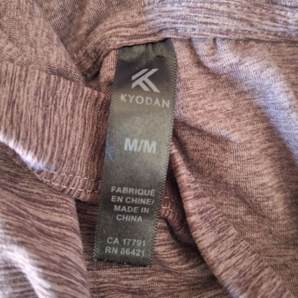 Kyodan Womens Pullover Hoodie Activewear Heather Plum Long Sleeve Workout Medium - Picture 2 of 8